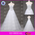 New Arrival A-line Sweetheart Neckline Beaded Top Patterns Low Back China Wholesale Wedding Dresses